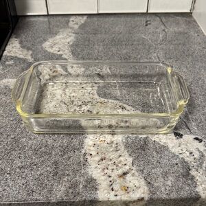 Fire King Clear Glass Baking Dish 1-2 QTS